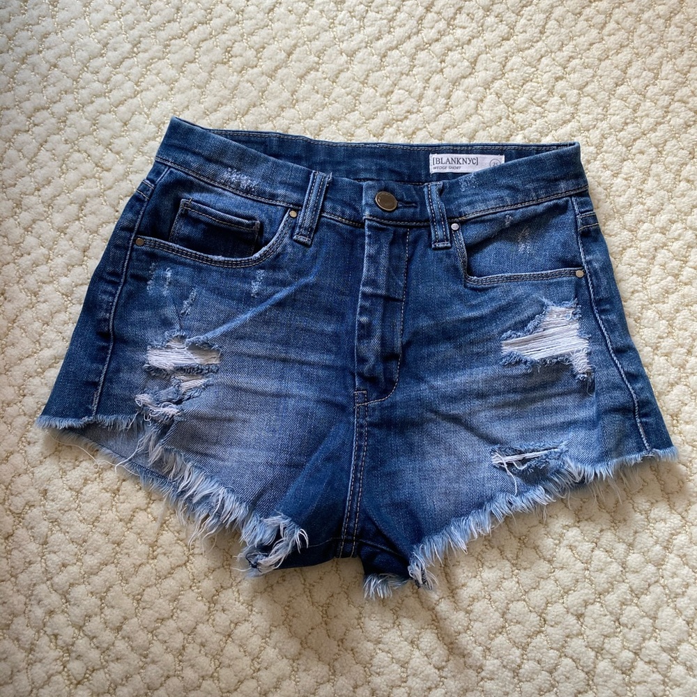 Blank NYC Medium Wash Wedge Short